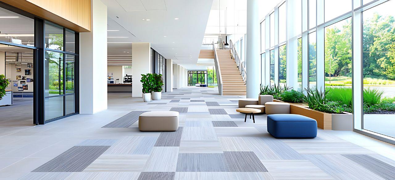 commercial flooring display
