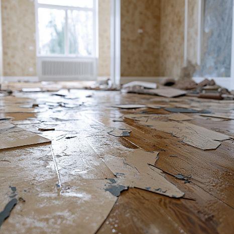 Flooring repairs from flood damage